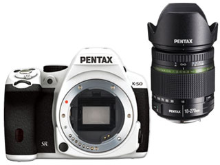 PENTAX/ペンタックス PENTAX K-50 ボディキット（ホワイト）＋DA18-270mmレンズセット【k50set】