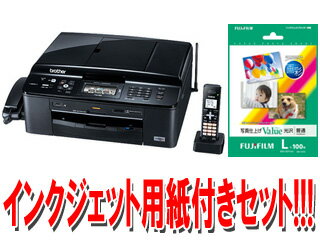 brother/ブラザー A4薄型インクジェット複合機 MyMio/マイミーオ MFC-J955DN＋インクジェット用紙 WPL100VA 100枚セット 