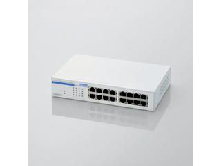 ロジテック 【納期未定】LAN-GSW16P/HGW ギガビットイーサネット対応 スイッチングハブ16ポート/電源内蔵