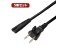 ミヨシ 【5個セット】 ミヨシ 高電圧対応電源ケーブル メガネ型コネクタ 黒 0.6m MBC-TA/06X5