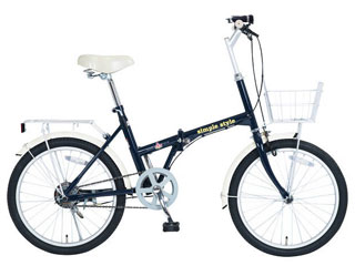 シンプルスタイル 20型折りたたみ自転車　LEDライト＆カギセット SS−H20BS／PB−R8／PB−L2の画像