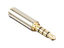 変換名人 変換名人 AVプラグ 2.5mm(メス) to 3.5mm(オス)4極 AV/25J-35PT