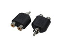 変換名人 変換名人 AVプラグ RCA(メス)2P to RCA(オス)モノラル AV/RCA2J-RCAPM(2P)