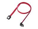 サンワサプライ TK-SATA3-05SL 下L型シリアルATA3ケーブル(両ラッチ付き・0.5m)