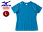 mizuno/ミズノ 32MA5336-23 半袖Tシャツ レディース 【L】 (ターコイズ)