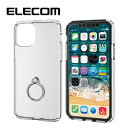 ELECOM/エレコム iPhone 11 Pro用ハイブリッドケース/リング付 シルバー PM-A19BHVCRSV