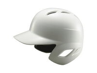 ZETT/ゼット BHL570-1100 ソフトボール 打者用ヘルメット (ホワイト) 【XOサイズ】の画像