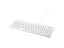 BUFFALO/バッファロー USB接続 有線フルキーボード 丸洗い対応 ホワイト BSKBU310WHZ
