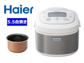 Haier/ハイアール JJ-M55B-W マイコンジャー炊飯器 【5.5合炊き】(ホワイ…...:murauchi-dvd:61172544