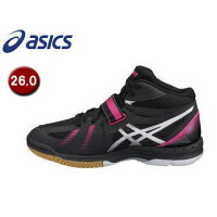 asics/アシックス TVR486-9093 COURT SELFIT コートセルフィット 【26.0】 （ブラック×シルバー）の画像