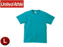 United Athle/ユナイテッドアスレ 500101C 5.6オンスTシャツ アダルトサイズ 【L】 (ターコイズブルー)