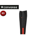 CONVERSE/コンバース CB162502P-1964 ウォームアップパンツ(裾ボタン仕様) 【XO】 (ブラック×レッド)