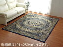 IKEHIKO イケヒコ メーカー直送代引不可 ラグ 長方形 夏用 ふっくら い草 サークル ネイビー 191×250cm 1716130 同梱不可 ※沖縄・北海道・離島お届並びに配送時間指定不可