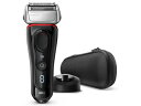 Braun/ブラウン 8320S メンズ電気シェーバー 充電スタンド・シェーバーケース付(ブラック/レッド)