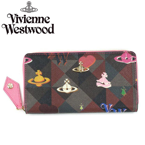 【レビューを書いて送料無料】Vivienne Westwood ヴィヴィアン ウエストウッドラウンドファスナー 長財布 財布 さいふ ビビアン 32162 LOGOMANIA PINK 【smtb-k】【w3】【2sp_120720_a】送料無料 ヴィヴィアン 財布 ヴィヴィアンウエストウッド 長財布 さいふ チェック Vivienne Westwood 32162 LOGOMANIA PINK ビビアン