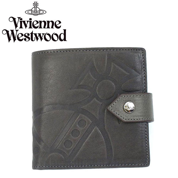 【レビューを書いて送料無料】Vivienne Westwood ヴィヴィアン ウエストウッド二つ折り財布 財布 さいふ ビビアン 型押し2814 MANGIANT ORB RABBIT 【W3】