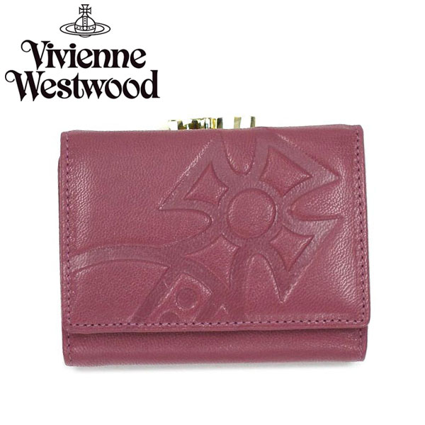 【レビューを書いて送料無料】Vivienne Westwood ヴィヴィアン ウエストウッド三つ折り財布 小銭入れあり 財布 さいふ1311 GIANT ORB PINK 【W3】