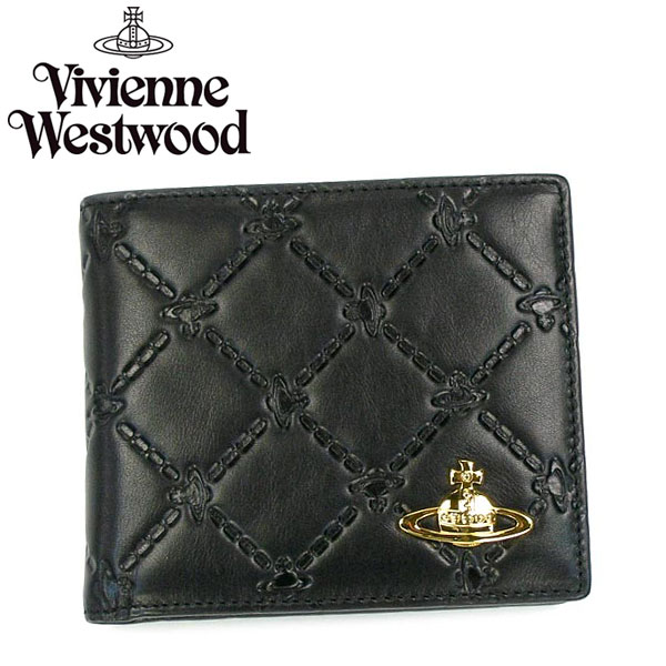 【レビューを書いて送料無料】Vivienne Westwood ヴィヴィアンウエストウッド二つ折り財布 財布 さいふ ビビアン1205 ANGEL ORB NEROヴィヴィアン 財布 さいふ 【W3】