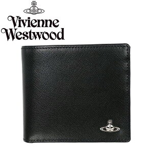 VivienneWestwoodヴィヴィアンウエストウッド二つ折り財布33170MANSAFFIANOBLACK