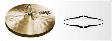 Sabian ／ Manhattan Jazz Hats （マンハッタン・ジャズ・ハッツ）：HHX-14TMAH　14″(35cm)Top