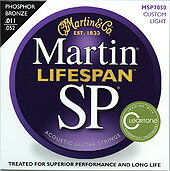 Martin／MSP7050 (Phosphor Bronze Custom Light) を 4set：コーティング弦メール便(送料180円) 対応可能