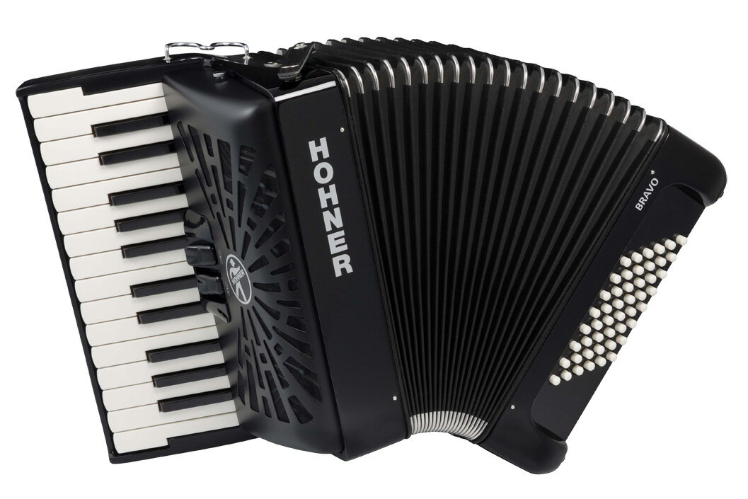 Hohner クロマチック・ピアノキー Bravo II 48 黒...:musicfarm:10024055