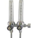 フロート式流量計二連式 M16X1.5 酸素 25L/min F2M-25-O2 ヤマト