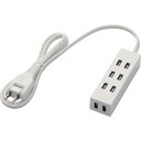 ELECOM(エレコム) シャッタータップ flecc barra 4個口 1.0m ホワイト T-NFL01-2410WH
