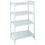 CAMBRO(キャンブロ) 固定基本ユニット プレミアムシェルフ(ベンチ4段) 1520X460XH1700mm CPU186072V4