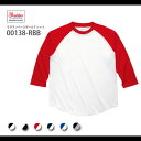 ラグランベースボールTシャツ|無地 メンズ Tシャツ 白 t...