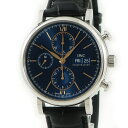 【11/25 10時から ポイント全品2倍最大20倍】IWC IWC ポートフィノ クロノ IW391036 ネイビー メンズ 腕時計自動巻き ネイビー 【中古】 【店頭受取対応商品】