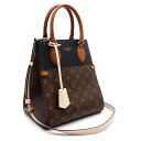 【11/25 10時から ポイント全品2倍最大20倍】ルイヴィトン LOUISVUITTON 2WAYバッグ フォールド・トート MM モノグラム ノワールXワインXクレーム ゴールド金具 M45409 レディース 定番 人気 美品 【保存袋】 【中古】