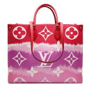 【11/25 10時から ポイント全品2倍最大20倍】ルイヴィトン LOUISVUITTON 2WAYバッグ エスカル オンザゴー GM ルージュ 2020年SS シルバー金具 M45120 メンズ レディース ユニセックス 定番 人気 美品 【保存袋】 【中古】