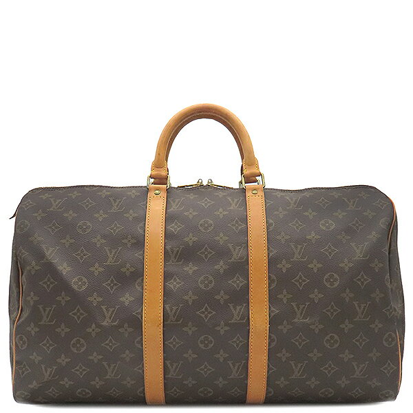 ルイヴィトン LOUIS VUITTON ボストンバッグ キーポル 50 モノグラムキャンバス モノグラム ゴールド金具 茶 M41426 VI882【中古】