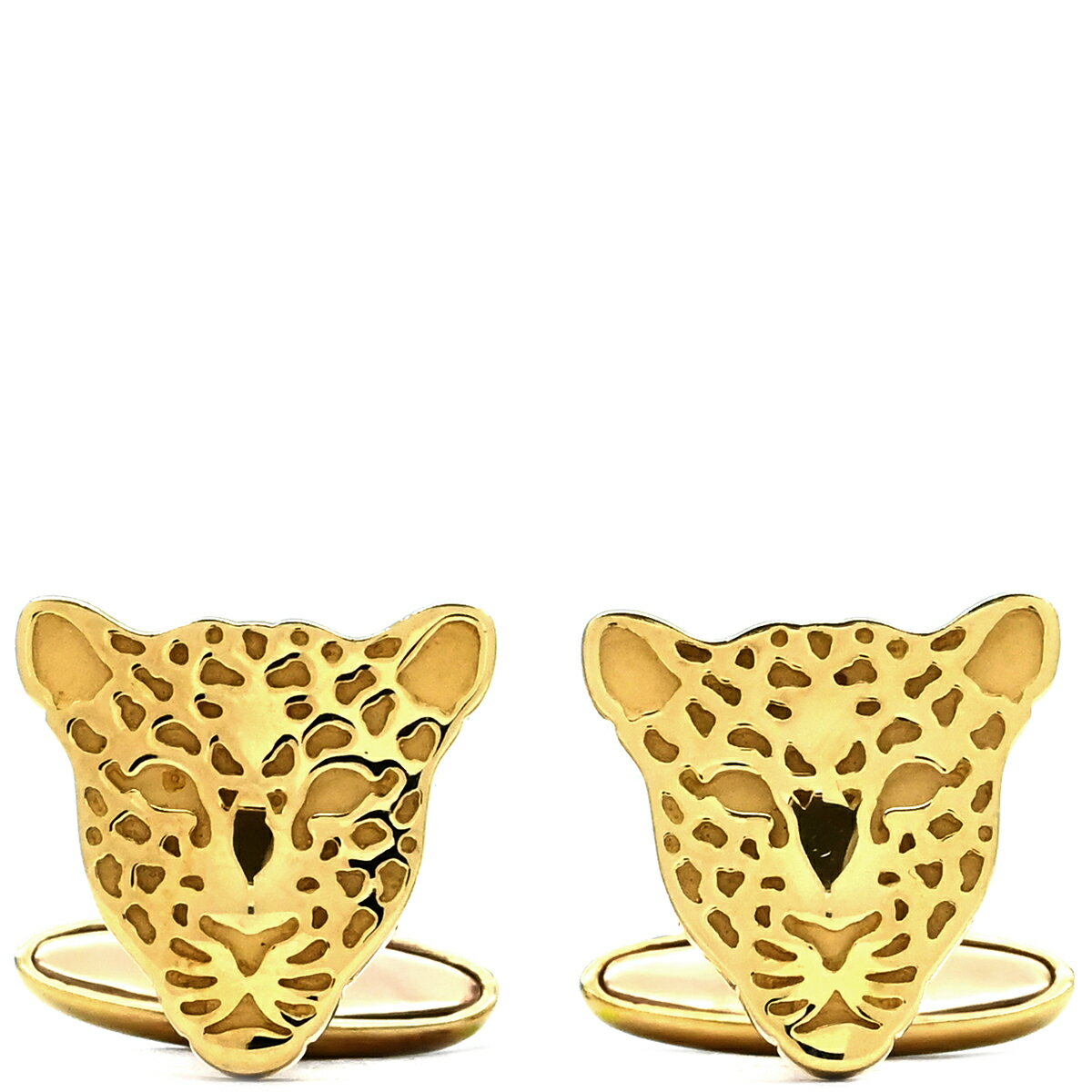 カレライカレラ Carrera y Carrera カフス K18YG イエローゴールド Au750 18K カフリンクス カフスボタン ヒョウモチーフ 豹 【中古】