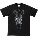 シマウマの顔/半袖Tシャツ