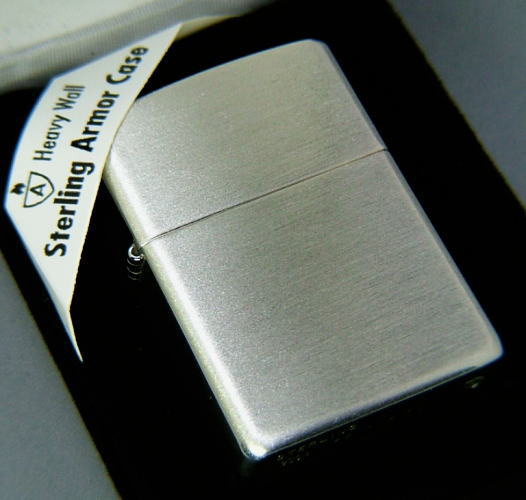 【送料無料おまけ付】【激安40%OFF】zippo＃27　アーマー　ARMOR　スターリングシルバー925　純銀　サテン仕上げ