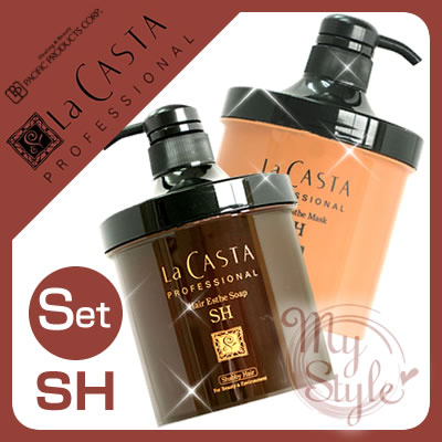 ラカスタ ヘアエステ ソープSH ＜700ml＞＆マスクSH＜700g＞セット シャビィーラインラ・カスタ プロフェッショナル LaCASTA【％OFF セール SALE】【5250円以上で送料無料 7/13 10時まで】【マラソン1207P02】【マラソン201207_日用品】◆マラソンMAX45倍◆ラカスタ ヘアエステ ソープSH＆マスクSH シャビィーライン パシフィックプロダクツ オーガニック 激安 セール クチコミ サロン専売品