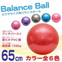 バランスボール 65cm フットポンプ付 アンチバースト 耐荷重/125kg 6色 ヨガボール ダイエット エクササイズ トレーニング ストレッチ 体幹 ストレッチボール フィットネスボール 姿勢 腰痛 歪み 器具 グッズ _@a566