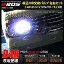 HID D4R専用/35W/8000K アトレー 等に最適 トヨタ/ダイハツ リフレクターライト用 純正HID交換バルブ セット/ブロス製 /_32623 【P08Apr16】
