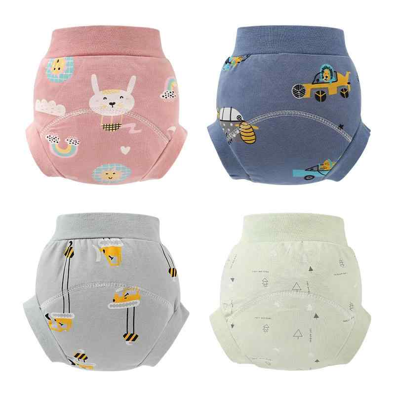 布おむつカバー ベビー 赤ちゃん 新生児 乳幼児 漏れ防止 防水 コットン 洗濯可 洗い替え 総柄 男の子 女の子 おむつパンツ S M Lサイズ(x3)