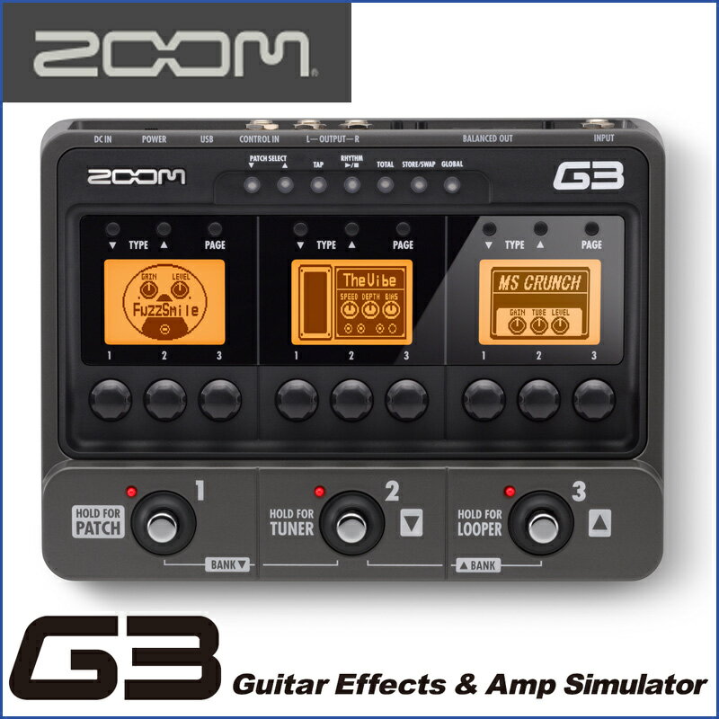 ZOOM/ズーム G3 Guitar Multi Effects & Amp Simulator P...:n-aegis:10016716