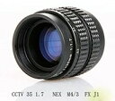 DCMR Camera FUJIAN 35mm F/1.7 CCTV Cマウントレンズ ( ブラック ) + マクロ 撮影 用 アダプター レンズ キャップ マイクロフォーサーズ CCTV セット 今日からあなたも シネマレンズ の世界へ ♪♪( オリンパス パナソニック ソニー ニコン)(2-6)