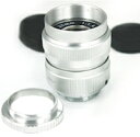DCMR Camera FUJIAN 25mm F/1.4 CCTV Cマウントレンズ ( 銀 シルバー ) + マクロ 撮影 用 アダプター レンズ キャップ マイクロフォーサーズ CCTV セット 今日からあなたも シネマレンズ の世界へ ♪♪( オリンパス パナソニック ソニー ニコン)(2-6)