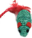 DCMR ペット用品 1点 ネズミ ネコ ペット おもちゃ キャット マウス 天然 麻素材 7cm