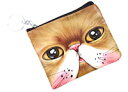 DCMR イエローアイ キャット ネコ 猫 みゃ-お コンパクト スモール ウォレット 財布 立体 3D デザイン プリント コインケース