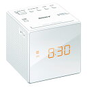 ソニー【SONY】FM・AMクロックラジオ デジタル表示 ICF-C1-W(ホワイト)★【ICFC1W】