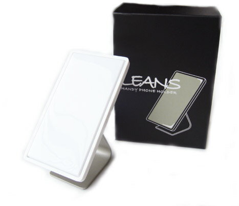 LEANS handy phone holder ホワイト[携帯電話ホルダー スマートフォンスタンド iphoneスタンド]