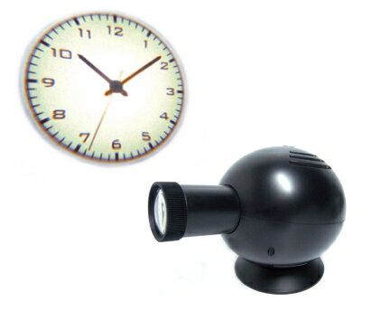 Projection Clock 【送料無料】(プロジェクションクロック) ブラック [LED投影 プロジェクター時計 置き時計 壁掛け時計]【送料無料】LED投影 プロジェクター 時計 プロジェクションクロック 映写 置き時計 壁掛け時計