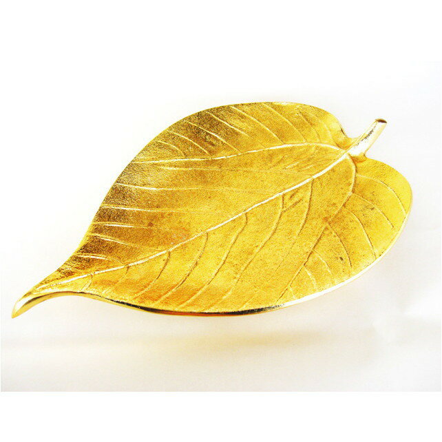 キャッシュトレイ Leaf Tray Large GOLD（キャッシュトレイ アルミ 小物…...:n-l:10002500